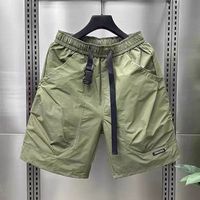 Nouveaux shorts cargo décontractés et polyvalents pour hommes, coupe droite, séchage rapide, longueur genou, style américain, pour l'été