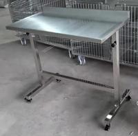 Table d'examen vétérinaire en acier inoxydable pour chiens et chats, très demandée