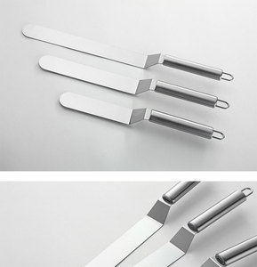 Spatola Lunga in Acciaio Inox di Alta Qualità e Coltello Semplice per Torte per Uso Domestico e Pasticceria - Product Image 5