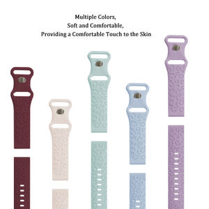 カスタマイズされたロゴ凹型ヒョウ時計ストラップ20mm交換用スポーツシリコーンゴムサムスン時計バンド用 - Product Image 4