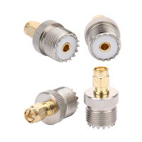 Adaptador/Convertidor RF UHF a SMA Personalizado, Conector PL259 SO239 a SMA RP-SMA Macho Hembra, Material de Latón