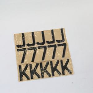 Autocollant en gel 3D en stock, lettres en résine bombée en gel 3D, lettres en gel pour plaque d'<span class=keywords><strong>immatriculation</strong></span> britannique, lettres en gel pour voiture, numéro en gel 3D - Product Image 3