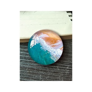 30Mm Tùy Chỉnh Xem Bãi Biển Cảnh Quan Dome Pha Lê Thủy Tinh Biển Tủ Lạnh Nam Châm Bên Bờ Biển Du Lịch Lưu Niệm Tủ Lạnh Với Nam Châm - Product Image 2