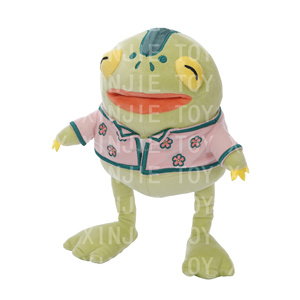 Nhà máy tùy chỉnh linh vật Ếch Thú nhồi bông đồ chơi tùy chỉnh hình dạng ếch đồ chơi sang trọng thiết kế sáng tạo ếch đồ chơi mềm - Product Image 2