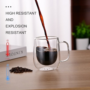 Bán Buôn Đôi Tường Thủy Tinh Cốc Cà Phê Với Xử Lý Biểu Tượng Tùy Chỉnh Espresso Cốc Thủy Tinh Borosilicate Đôi Cốc Trà Thủy Tinh Thiết Kế Ly - Product Image 5