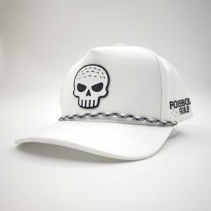 Casquettes de golf imperméables et tendance en tissu Dobby à pois pour hommes et femmes, 5 panneaux, réglables, visière légèrement incurvée, patch en caoutchouc, pour sports de plein air - Product Image 1