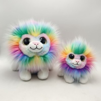 Peluche lion personnalisée Offre Spéciale tie dye Peluches douces colorées au design OEM