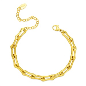 Bracelets personnalisés anti-ternissement en acier inoxydable à maillons pour femmes - Product Image 1