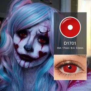 Pseyeche 17mm 미니 공막 렌즈 sharingan 콘택트 렌즈 연락처 무서운 할로윈 컬러 연락처 미친 렌즈 - Product Image 4