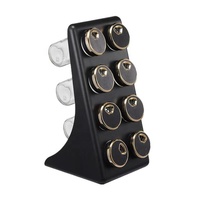 Support vertical en forme de Z pour herbes et épices Organisateur d'épices durable Pot d'assaisonnement en verre Joint Fournitures de cuisine Ensemble de pots d'assaisonnement d'épices