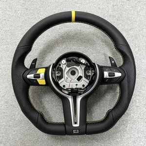 Volante de Cuero para BMW M3 M5 F10 F11 F06 F07 F12 F13 F01 F02 F20 F30 F32 F22 F35 con Palanca de Cambios, Accesorios para Auto - Product Image 1