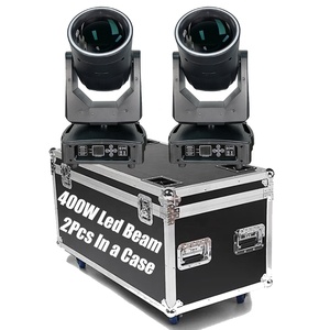 Hot bán 400W dẫn chùm ánh sáng di chuyển 2pcs một trường hợp dễ dàng để vận chuyển DJ Disco Đảng ánh sáng sân khấu chùm lớn dẫn di chuyển đầu - Product Image 2