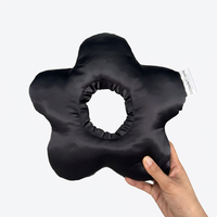 Oreiller rond lisse avec trou pour le piercing d'oreille, personnalisé avec logo, pour avion et sommeil, protège du mal de cou et des douleurs d'oreille