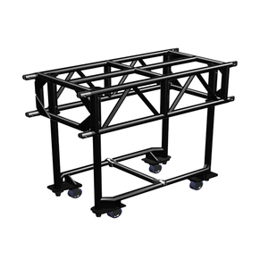 Tyler Black Powder Coated 5FT 8FT 10FT Pre-Rig Truss Aluminum Light Truss <b>Adjustable</b> Height Stackable Vertical Use - Product Image 3