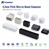 Alternativa a Molex, Conector de Cable a Placa PCB de 4.2mm 5557 5558 5559 Mini Fit, Carcasa de 2-12 Pines, Conectores Macho y Hembra