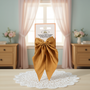 Barrette à cheveux Lade Sweet Bow 5 cm en tissu polyester, ruban, décoration pour cheveux pour femmes, usage quotidien - Product Image 2