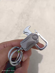 Özel toptan kişiselleştirilmiş bel Metal dönen 2 in 1 şişe açacağı anahtarlık - Product Image 4