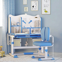 Ensemble de bureau et chaise d'étude colorés pour enfants, réglables en hauteur, pour la maison, la chambre à coucher
