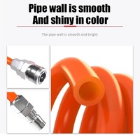 Tuyau en plastique PU 8 mm x 5 mm pour compresseur d'air, raccord flexible de type EU/C, connecteur d'outil flexible, spirale à ressort