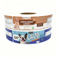Étiquettes personnalisées pour aliments pour animaux de compagnie, étiquettes autocollantes pour aliments pour chiens et chats, étiquettes adhésives en vinyle imperméables, étiquettes d'emballage imprimées en feuille d'or