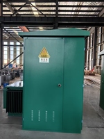 Transformateur américain 500 kVA, poste de transformation préfabriqué de type boîte, combinaison de boîte de distribution complète 400 kVA