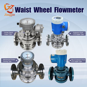 Jingjie OEM高精度デジタルステンレス鋼ウエストホイール流量計IP66防爆ディーゼルオイル給水用 - Product Image 4