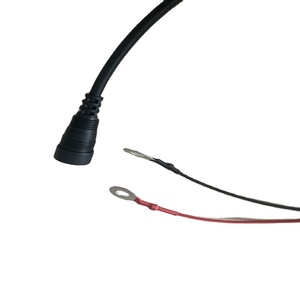 2m RCAオーディオエクステンションケーブル3AヒューズブロックPVCジャケットRCAメス銅ラグリングOタイプカー配線用ハーネスモニター用端子 - Product Image 1