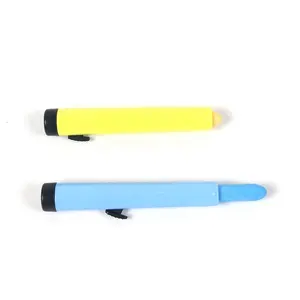 批发清洁手塑料笔盒耐用单笔笔盒多色粉笔外壳