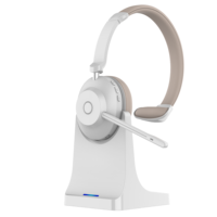 Casque d'écoute sans fil Trucker Headset avec USB Dongle Noise Canceling Microphone and Charging Base