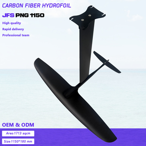 JFS Hot Selling PNG 1150 Carbon Fiber Aluminum Hydrofoil Surfboard-Black 1 Year Warranty for Ocean Waters PNG 1150 Foil Board Hy - Product Image 2