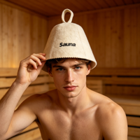 Topi Mandi Dewasa Kartun Sauna yang Lembut dan Dapat Digunakan Kembali Melindungi Kepala dari Kerusakan Akibat Panas