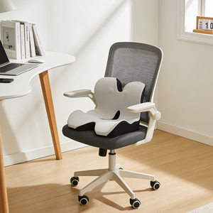 Coussin <span class=keywords><strong>de</strong></span> siège ergonomique en mousse à mémoire <span class=keywords><strong>de</strong></span> forme et support dorsal 2-en-1 intégré pour <span class=keywords><strong>chaise</strong></span> <span class=keywords><strong>de</strong></span> bureau, voiture, soutien orthopédique du coccyx - Product Image 3