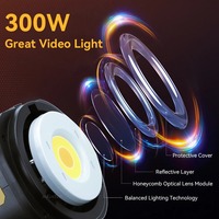 Lámpara de resaltado de fotografía 300W con control remoto 2,4G 3200-5700K luz LED regulable para grabación de vídeo de estudio transmisión en vivo