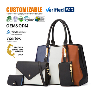 Sac à main pour femme tendance à la mode, sac à main, sac bandoulière, ensemble de quatre pièces pour mère et enfant, style rétro tendance - Product Image 1