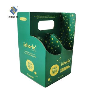 Baskı özel 6 paket 4 paket şişe bira taşıyıcı altı paket bira kollu kutu - Product Image 4
