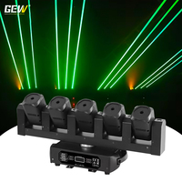 Projecteur laser à tête mobile 5 têtes RGB DMX512 avec effets faisceau et stroboscope pour scène, bar, discothèque et spectacle