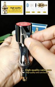 ก๊อกน้ำติดผนังห้องครัวแบบชุบโครเมียมทองเหลืองทันสมัย ทนทาน สำหรับเครื่องซักผ้า น้ำหนักเบา ป้องกันการกัดกร่อน ติดตั้งง่าย - Product Image 3