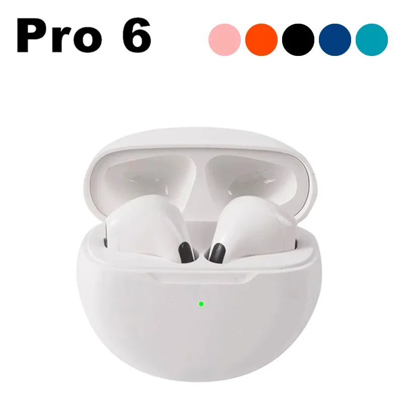 Pro6 Bluetooth Headset Auriculares Pro 6 Tws Earbuds Earphone Wireless Headphones Earphones Headphone Gaming