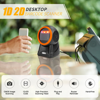Netum 2055M USB Desktop QR Code Scanner CMOS para Android y Linux Lector de código de barras 2D con stock de escaneo