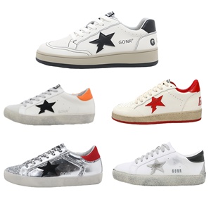 Sneakers vintage de luxe GGBD ballstar multi superstar pour hommes et femmes, style rétro, effet vieilli, design italien. - Product Image 1