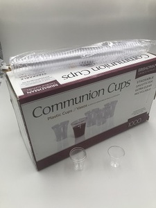 Wholesale 0.75 Oz Clear Plastic Church Holy Disposable <strong>Communion</strong> <strong>Cups</strong> - Product Image 3