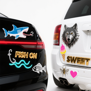 Waterproof UV Proof Gloss Adhesive PVC Vinyl Holographic Printing Gift Die Cut logo Custom Sticker <b>Decal</b> - Product Image 3