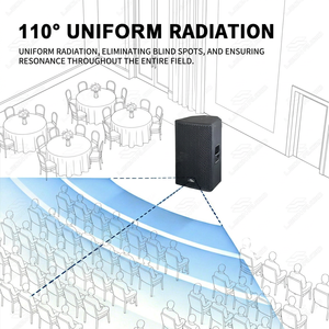 Precio de Fábrica, Venta Caliente, Altavoz Activo de Rango Completo de 12 Pulgadas y 350W con Controlador de Titanio para Bares, Bodas, Conferencias y Espectáculos Callejeros - Product Image 5