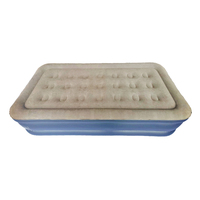 Meilleur lit pneumatique avec housse de flocage matelas gonflable de lit double pour chambre ou appartement