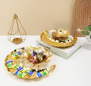 DAMAI Nueva Decoración de Ramadán, Bandeja de Servicio de Hierro Eid Mubarak, Vajilla, Contenedor de Almacenamiento de Alimentos para Postres, Plato para Dulces con Diseño de Luna y Estrella - Product Image 3