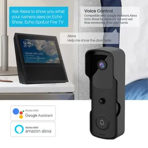 Videoportero Inteligente Tuya WiFi 1080P con Retroiluminación LED, Cámara IP LCD, Audio Bidireccional, Compatible con Alexa, <span class=keywords><strong>Echo</strong></span> Show y <span class=keywords><strong>Google</strong></span> <span class=keywords><strong>Home</strong></span> - Product Image 3