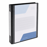 Carpeta de Anillas de Plástico Personalizada con Bolsillo Frontal Transparente, Cubierta con UV Localizado a Todo Color para Documentos, Catálogos y Archivos de Oficina