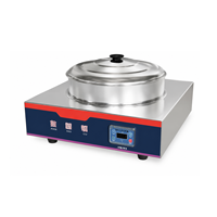 Machine à crêpes électrique commerciale à commande tactile intelligente, options en fer et en aluminium