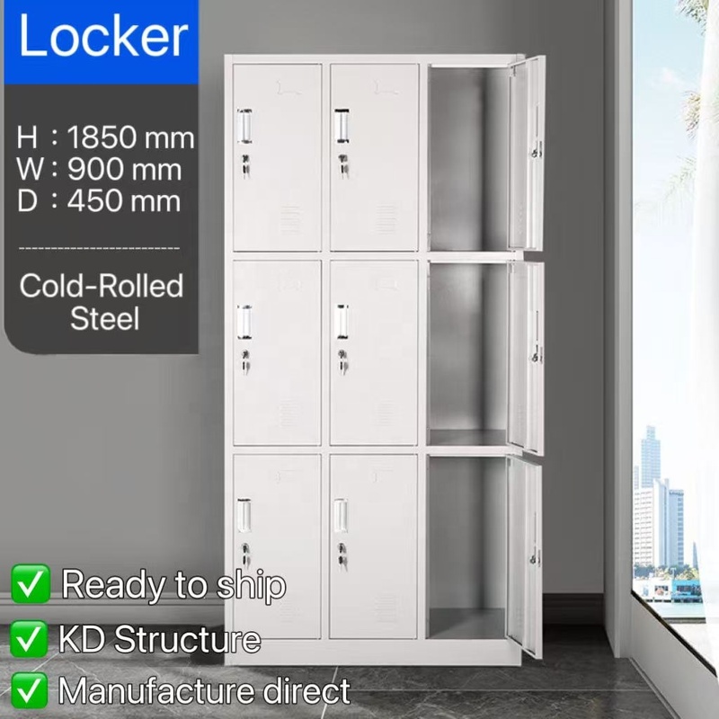 CAYD 9 Door Steel Locker Cabinet