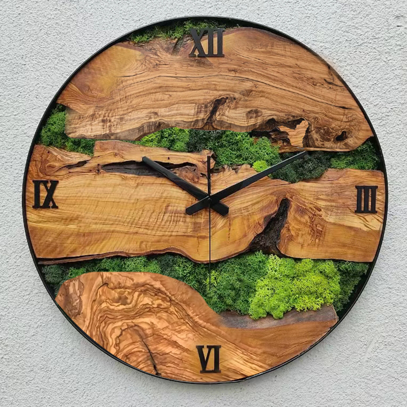 Orologio da parete muschio